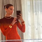 Sara Sampaio Instagram - If fall was a dress this @altuzarra dress would be it! #nyfw Manhattan, New York