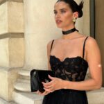 Sara Sampaio Instagram - Can’t get over this dress 🥹 @zuhairmuradofficial you make de most beautiful gowns. Thank you for having me 🤍🕸️ Paris, France