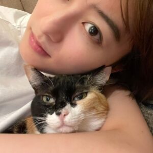 Sara Takatsuki Instagram - おやすみなさい🌕🐈‍⬛

#つくねこ
