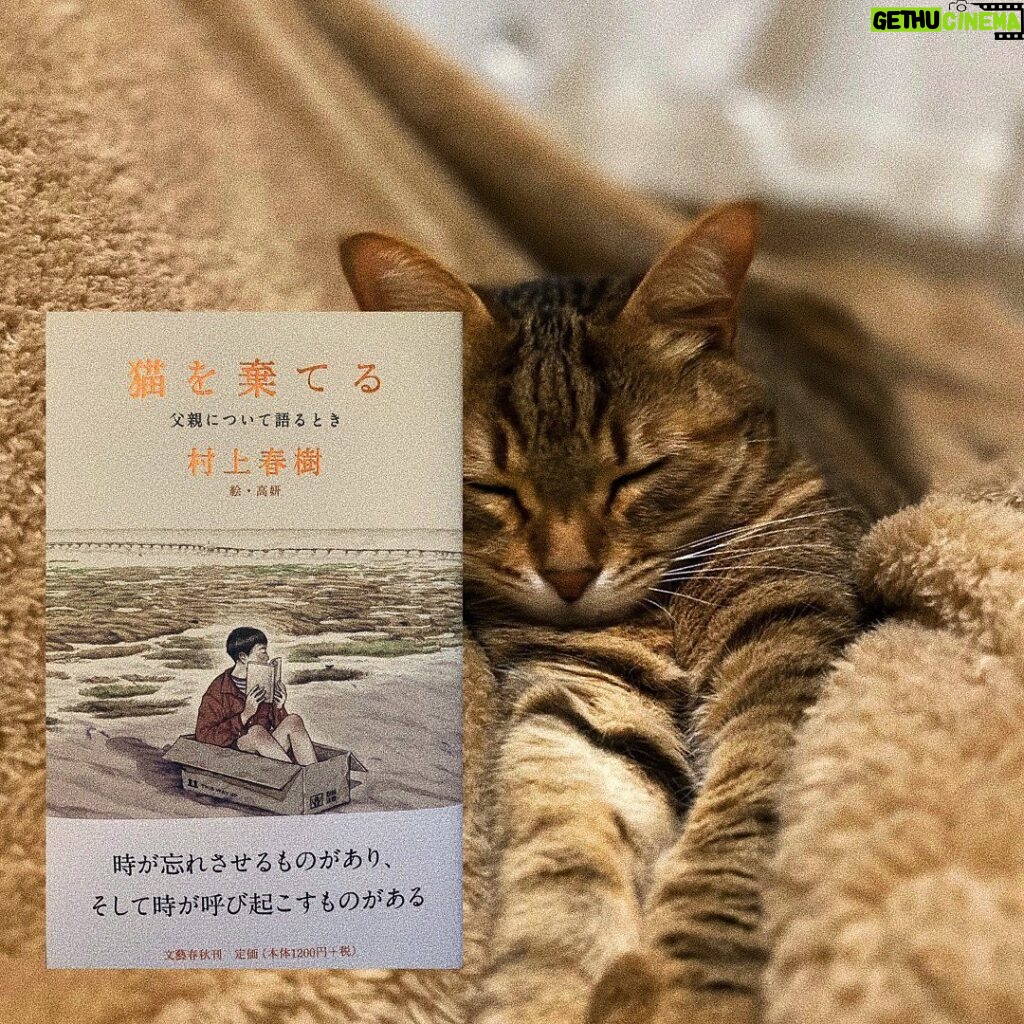 Sara Takatsuki Instagram - 7days BookCoverChallenge ！📘 6日目の本はタイムリーに読み終わった「#猫を棄てる」この本を手に取った理由は、他でもなく題名。衝撃的な題名と、優しさに溢れる絵のタッチ。読まざるを得なかった。でも本を開けば、村上春樹さんのお父様について語られた内容だった。家族、戦争、日々の出来事について村上春樹さんが体験してきたものが丁寧に記されていました。私にとっての父親は一番近い存在ではあるけれど、どこか遠いような。知り尽くしているつもりだけど、知らない事の方が多いような気もする。これを機会に父親が体験してきた歴史を聞くのも面白そう。 #bookcoverchallenge #村上春樹　さん #猫#みーちゃん