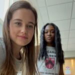 Sarah Catherine Hook Instagram - These people, this show….so much love for every single person involved. Thank you to everyone who is watching. It means more to us than you’ll ever know ❤️ HAPPY MF PRIDE (First video is Jet showing me a video of @mochabands and me making out jussoyaknowwwwww) #firstkill #netflix Savannah, Georgia