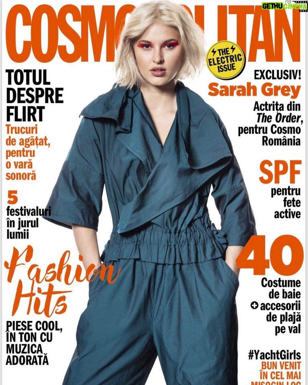 Sarah Grey Instagram - Thank you for having me @cosmopolitan !! 🙏🏻 @cosmopolitanromania 📸 @mitchellmccormack 💄 @robertti 💇🏼♀️ @Tedgibson 👗 @drewtifulll
