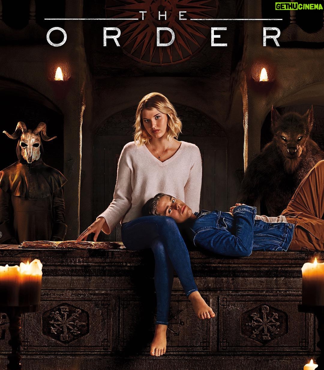 Sarah Grey Instagram - TRAILER out now! Link in bio 🖤 #theorder #netflix
