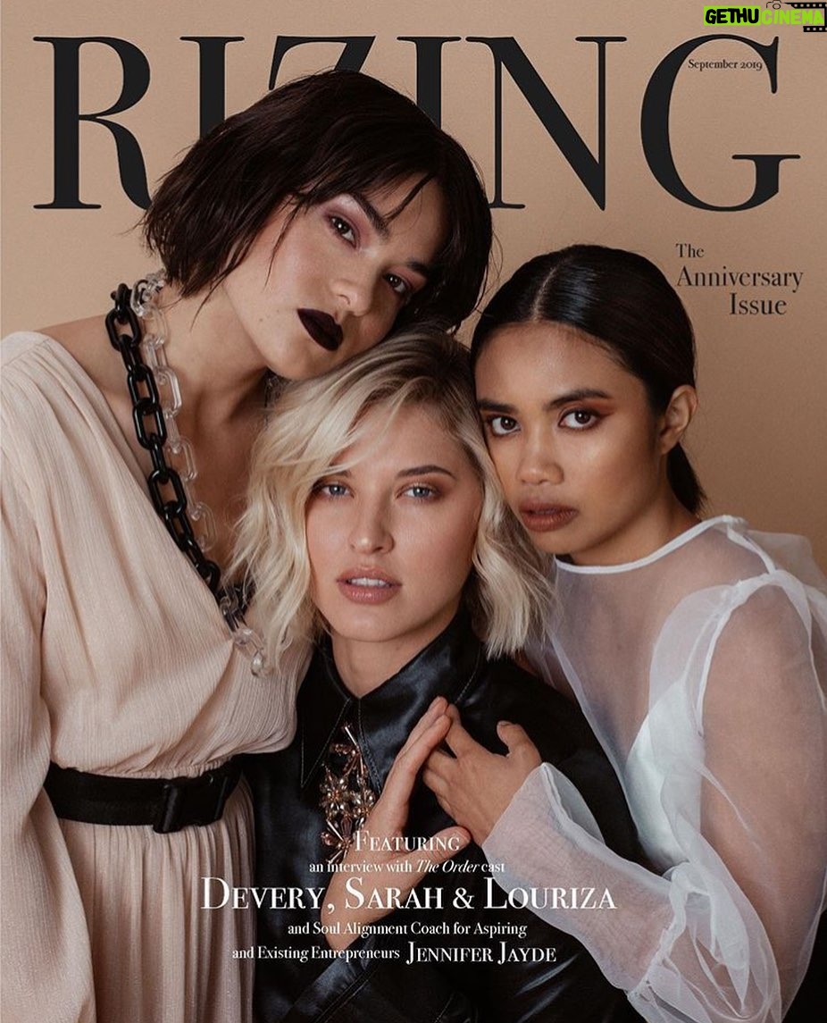 Sarah Grey - 12.6K Likes - Cover with my girls!!!......................... Anniversary issue for my sisters magazine and I couldn’t be more proud of her. We did some interviews in there, check it out! @rizingmagazine @allisontaylorcreative #theorder #rizingmagazine
Hair @elisegranthair makeup @alexandrazartistry styling @andycharlesw