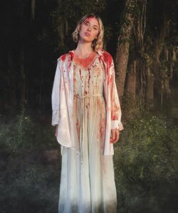 Sarah Grey Instagram - OUT TODAY!!! (On demand and in theatres) @theaccursedmovie @kevinlewisofficial I am so so blessed to have been a part of this one. Very grateful for everyone that was involved, I had such a blast with you. And I guess spoiler alert.. Elly gets a little bloody. 👀 First photo cred to @concrete.ronin