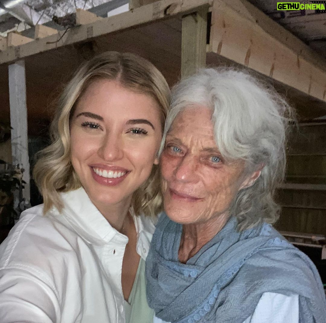 Sarah Grey Instagram - The Accursed is in theatres this fall!! Elly’s hands get a lil bloody in this one🤭 Ps.. I’m obsessed with Meg foster, her eyes shot straight into my soul and I haven’t stopped thinking about her since. @theaccursedmovie @deadline #theaccursed #deadline