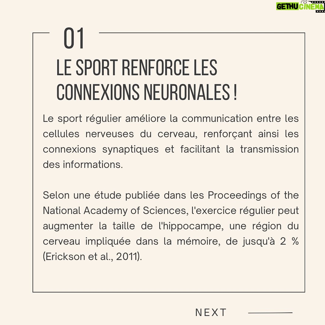 Sarah Ourahmoune Instagram - Comment le sport stimule la mémoire ? C’est fou l’impact du sport ! Plusieurs études montrent combien le sport est bénéfique pour notre santé physique et mentale. Vous saviez que le sport améliore la mémoire ? #impactsport #neuroscience #cerveau Boxer Inside Club