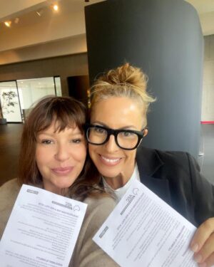 Sarah Wilson Instagram - Today Wiradjuri woman @tara_june_winch and I voted YES at the @australieenfrance in Paris and we felt we were doing something on the GOOD, KIND side of history.
Australian embassies are open from today…expats, go forth! Make a party of it. Have lunch after. We did.
When we’re not doing democracy, we both try to write books (have you read Tara’s Miles Franklin-winning The Yield yet? or listened to our podcast chat on Wild?) and talk big and late about “it all” in terraces in Paris. 
Be great, Australia 🇦🇺