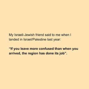 Sarah Wilson Instagram - Sometimes in history, it’s inappropriate to have a hot take. Which is not the same as “remaining silent/apathetic”, nor “not having a moral stance on war crimes and human rights violations”. (Please don’t mince my words or intent without reading what I’ve written on the matter here and beyond… it will only add to the horrible conflict that the nefarious forces are wanting us to be all be sucked into.) This, from my recent @substackinc  post. I’ve put the link to the Wild podcast chat with @azizabusarah in stories…He’s a National Geographic Explorer and Ted Fellow and has founded and led countless global conflict resolution organisations including Bereaved Families Forum and the Center for World Religions, Diplomacy and Conflict Resolution at George Mason University and co-founded (with an American Israeli-Jew) the first dual narrative tour company (led by a guide from each “side”). We recorded this episode in Tel Aviv exactly a year ago, a few days before the Israeli election and we cover boycotts, settlements, Jerusalem (capital or not) and two wild strategies that *actually* work for most conflicts.