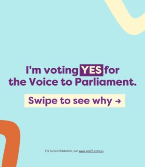 Sarah Wilson Instagram - I’m voting YES because Indigenous leaders around the country have asked us to join them in this progressive, truthful, caring, good, fair and very very Australian move.

We are not being asked to vote on details. This is NOT what referendums are about. We are ONLY being asked to vote on the PRINCIPLE - do we think First Nations people should be recognised in our most important national document by being able to give some advice (ONLY) on the issues affecting them? YES YES YES!!

#yes23 #voteyes