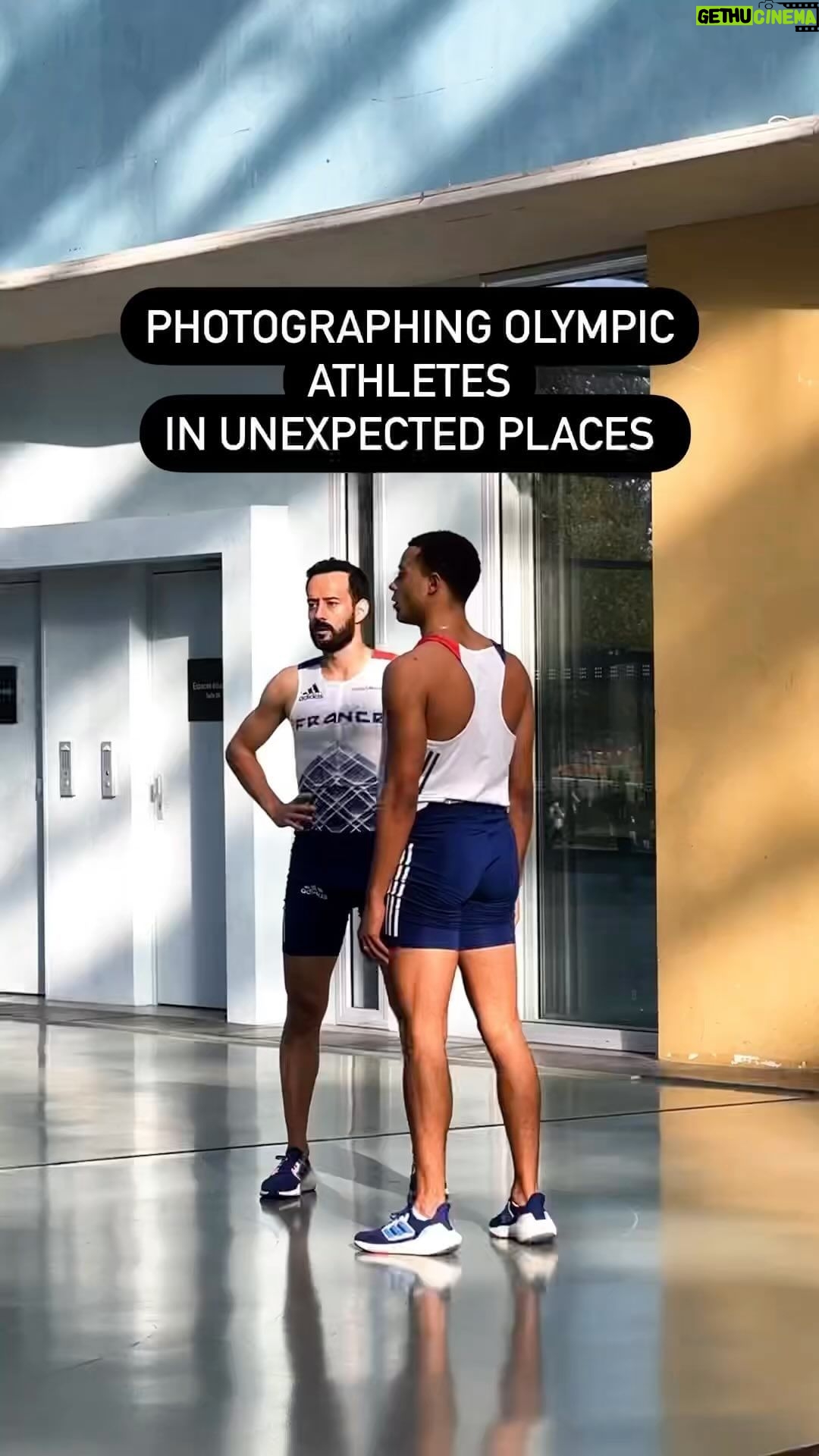 Sarah Wilson Instagram - Dancer @mathieuforget has been doing these #parisolympics2024 promos with athletes and they are divine. Here, with French hurdler @sasha.zhoya 🇫🇷 #paris2024
