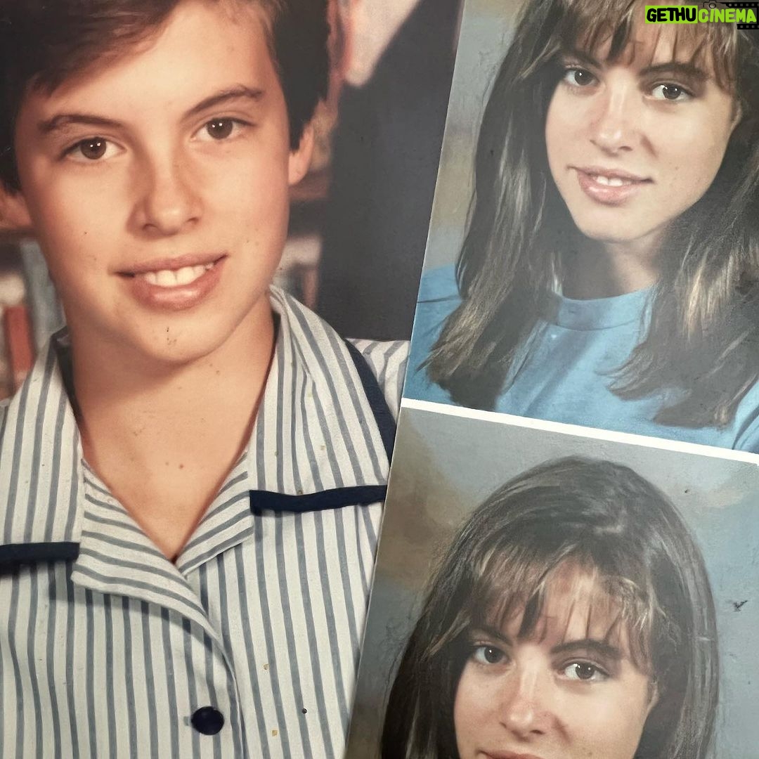 Sarah Wilson Instagram - Year 7. Year 10. Never could get a fringe to work @ellafashion.official @ky_a_smith