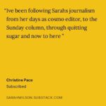 Sarah Wilson Instagram - Celebrating the kind crew over at my Substack! 🌟 We arrive together with the same ache for a better, kinder way to understand the world. If you’d like to join us, I’m giving 30% off on all subscriptions—annual and monthly! ✨ Offer ends Jan 15, but the discount is for life! Link to subscribe in bio and stories ✌🏼🌎