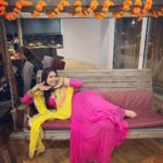 Saras Menon Instagram - If shaadi.com headshots met the Gen-Z aesthetic 💕 thank you for letting me repurpose your swing @aishaa_02 🤗😂 felt funny, may delete later 🤷‍♀️ 📸 - @zainneni 😘