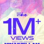 Saras Menon Instagram - Witness tears glitter like diamonds, 1 million views strong, and counting ❤️‍🩹💖 #Ninaivellaam from the album #CosmoKadhal ICYM ▶️🎧: https://youtu.be/6cZqpJysc8Q @joshvivian_nobb @sarasmenon @dharvin.here @itscsk @tdc.thedancersclub #ThinkIndie #ThinkMusic