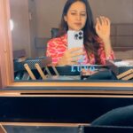 Sargun Mehta Instagram – Red is my colour ❤️ Wearing @nidhikashekharofficial @dewandbloom 
Earrings @ananaofficial 
Styled by @divastyles_dev