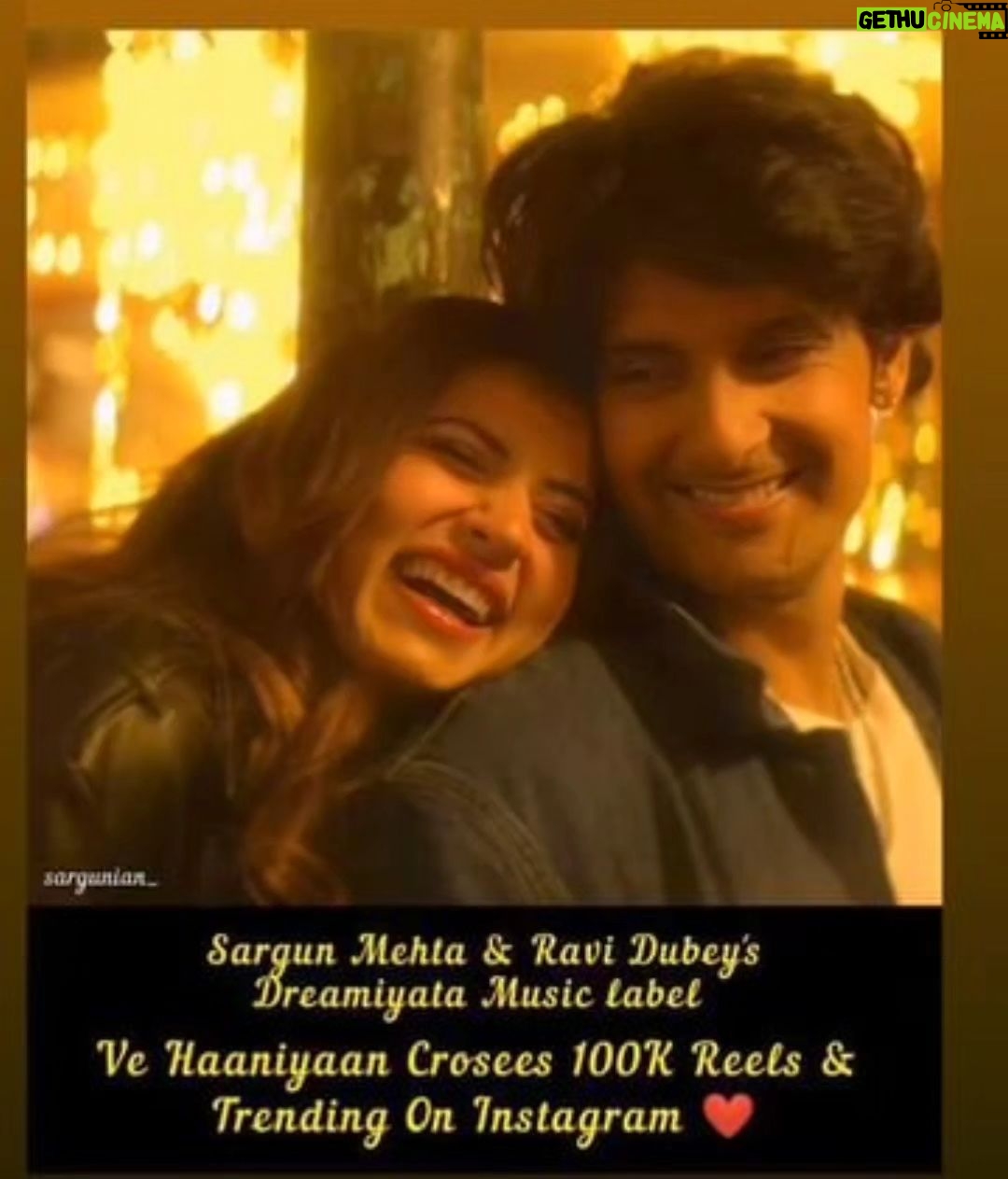 Sargun Mehta Instagram - Thank you itney saare pyaar ke liye .. 100k reels in 4 days ❣️❣️❣️ ..