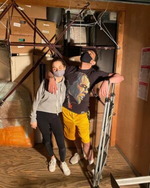 Sasha Clements Instagram - At the tail end of our reno and we’re surviving! 😵‍💫🫠🙂

Gonna be real with you and say that renovating is not for the faint of heart. We are mentally and physically EXHAUSTED. From morning to night, every day, we are working on the house. All while working, going to doctors appointments, finding time for each other and ourselves, and just dealing with all the unexpected things life throws at you. 

If Corbin wasn’t the most organized and dedicated person on the planet I would have thrown in the towel 😂 

We bought this fixer upper after we got married with the dream of making it our own. This is by far one of the biggest challenges we’ve taken on but I know the reward will be so worth it ❤️

#homerenovation #fixerupper #remodeling