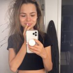 Sasha Clements Instagram - Woke up this morning to Corbin stroking my cheek telling me how beautiful I am in the morning and how angelic I am while sleeping. Then I walked into the bathroom and saw my reflection 🤦🏻‍♀️ Glad he can see past the mouthguard, messy hair and pillow drool 🤣