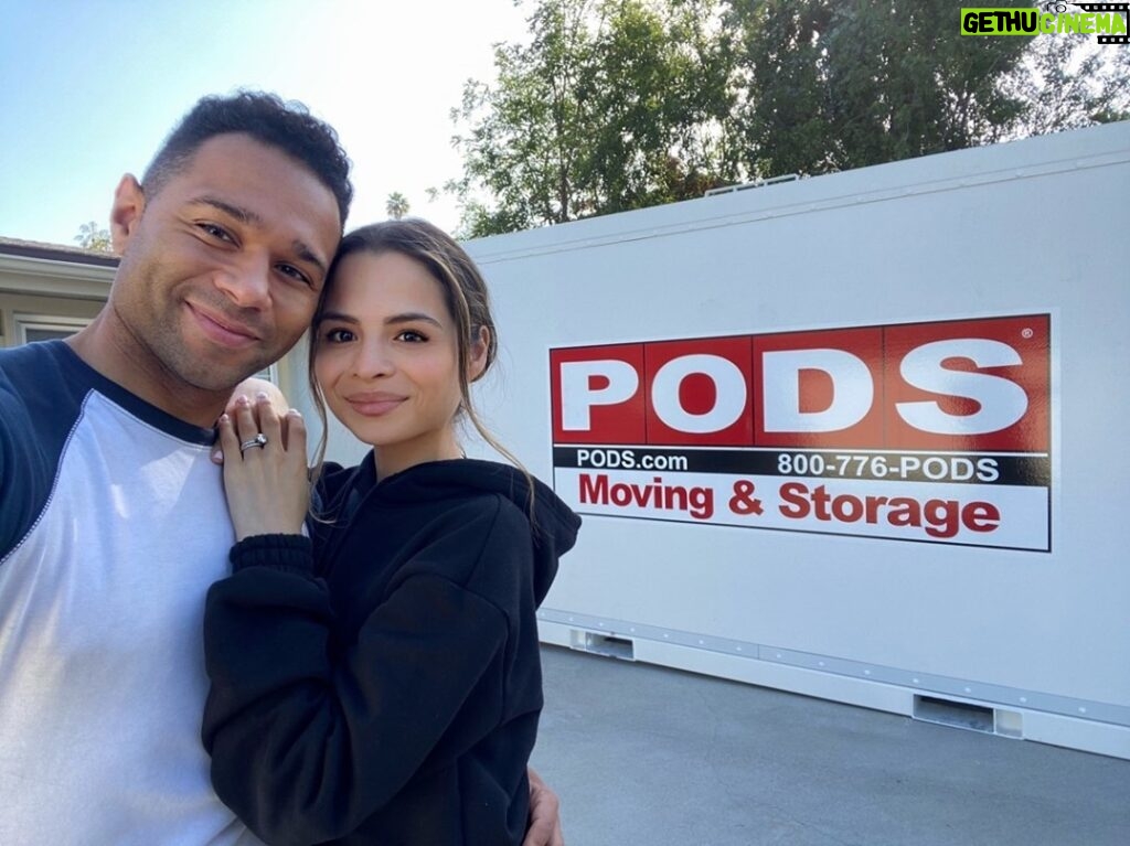 Sasha Clements Instagram - And just like that our stuff is out of the house🙌🏼 As you know we’re renovating our fixer upper! The hassle of moving out, cleaning your home, and moving into a new space on the same day can be so stressful, but we didn’t have to worry about any of that! We loaded our PODS storage container at our leisure and then had it picked up on a day that worked for us! Storing with @PODSofficial during a renovation makes the process easier and less stressful. If you’re renovating or moving, this is my tip for you - get a PODS container 🙏🏼 #Ad #WhatMovesYou #PODSpartner Los Angeles, California