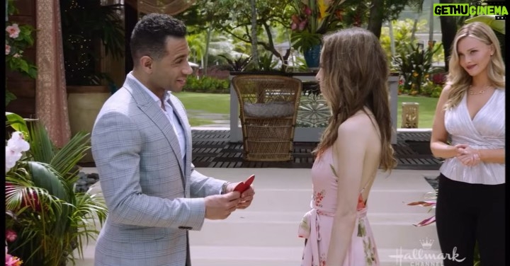 Sasha Clements Instagram - LOVE, FOR REAL😍 airs July 31st on @hallmarkchannel . See what we were up to in Hawaii! ⁠ I had such a fun time rejecting @corbinbleu’s advances and tearfully confessing my love for another 😜 #loveforreal Oahu, Hawaii