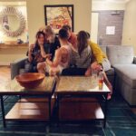 Sasha Clements Instagram - That slow sus look at the end🤣 Of course we had game night in Hawaii. We’re playing Empire which is a game our awesome director @maclainnelson made up and we all need to convince him to patent and sell it so no one steals the idea because it’s SO FUN. Honolulu - Waikiki Beach -