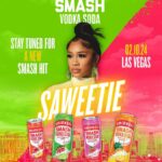 Saweetie Instagram – #ad The number one icy girl @saweetie and @smirnoff? Vegas, we’re here 💅🍉

Stay tuned for that new SMASH hit today ❄️

SMIRNOFF SMASH VODKA SODA. Premium Flavored Malt Beverage. The Smirnoff Co., New York, NY. Don’t share w/ ppl under 21. Las Vegas, Nevada
