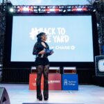 Saweetie Instagram – I partnered with @chase to host their 3rd Back to the Yard event, which brings financial education to HBCU students. š° This year, we went to the Panther Stadium at Clark Atlanta University for an interactive financial health experience with games, prizes, local food trucks and more. Thanks AUC, for hosting us and make sure to check out www.chase.com/B2TY š #ad