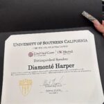 Saweetie Instagram - framing this!!! thank you @uscmarshall @therealalbertnapoli ❤️✌🏽💛 University of Southern California