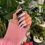 Saweetie Instagram - lumie chrome tips, double R whips 👼🏽💖✨