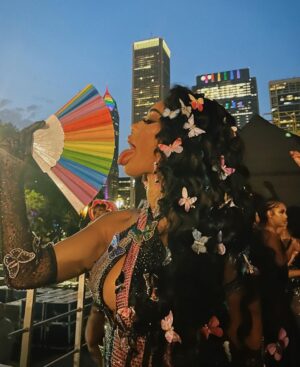 Saweetie Instagram - THANK YOU #PRIDE !!! 🦋🦋🦋🦋✨💗🤸🏽‍♀️ had so much fun with yall muuaaah xoxo