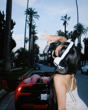 Saweetie Instagram - spin the block in the lambo 🤭