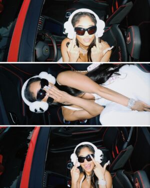 Saweetie Instagram - spin the block in the lambo 🤭