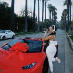 Saweetie Instagram – spin the block in the lambo 🤭