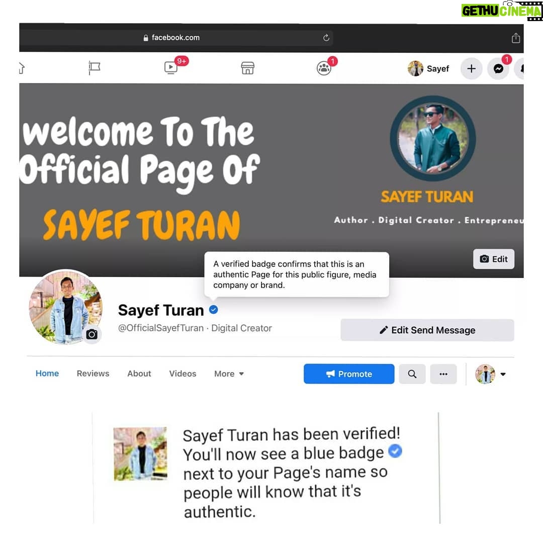 Sayef Turan Instagram - Alhamdullillah so finally I'm verified on Facebook✅. I will not be able to thank you individually but I would like to thank and express my gratitude each of you guys (specially some brothers and friends). Also I wanna thank all the Bangladeshi Newspaper and online portals , including Daily Asian Age, Daily Sun, @ntvdigital , @rtvonline , risingbd.com and many more who featured me on this very short journey. Please keep me in your prayers 🙏❤️ #facebook #verified #bluetick #digitalcreator #influencer #publicfigure