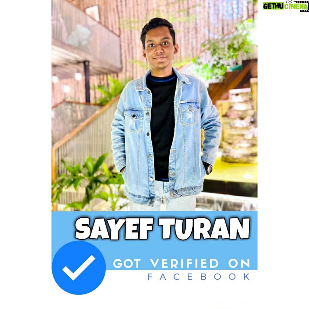 Sayef Turan Instagram - Alhamdullillah so finally I'm verified on Facebook✅. I will not be able to thank you individually but I would like to thank and express my gratitude each of you guys (specially some brothers and friends). Also I wanna thank all the Bangladeshi Newspaper and online portals , including Daily Asian Age, Daily Sun, @ntvdigital , @rtvonline , risingbd.com and many more who featured me on this very short journey. Please keep me in your prayers 🙏❤️ #facebook #verified #bluetick #digitalcreator #influencer #publicfigure