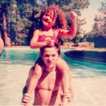 Scott Eastwood Instagram - Happy belated 4th of July. Tried to stay off phone yesterday. Here’s an oldie probably around the 4th of July. My little sister ripping my hair out!!!!