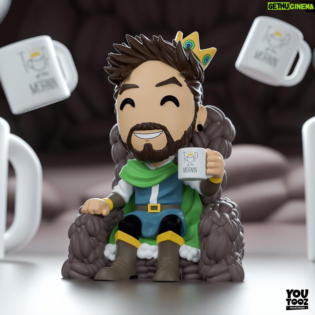 Seán McLoughlin Instagram - King of Coffee Youtooz launches on June 17th! Look at this adorable lil guy