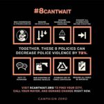 Seán McLoughlin Instagram - 8 policies that could reduce police violence by 72%. Follow @campaignzero for some great info.