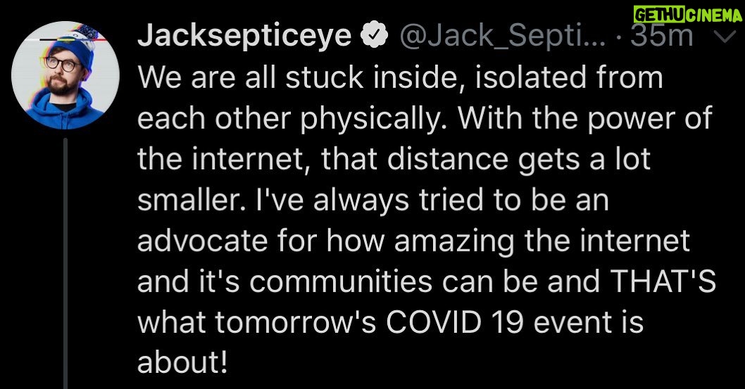 Seán McLoughlin Instagram - Tomorrow is an important day for change. I will be streaming all day to help fight back against COVID 19. Hundreds of other creators and streamers are helping out so keep an eye out for all the HopeFromHome content! Link in bio to donate