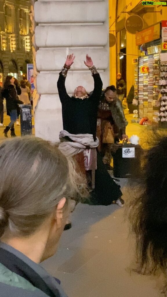 Seán McLoughlin Instagram - Saw these really awesome performers in London. Also yes, that is him pulling a feather through his nose