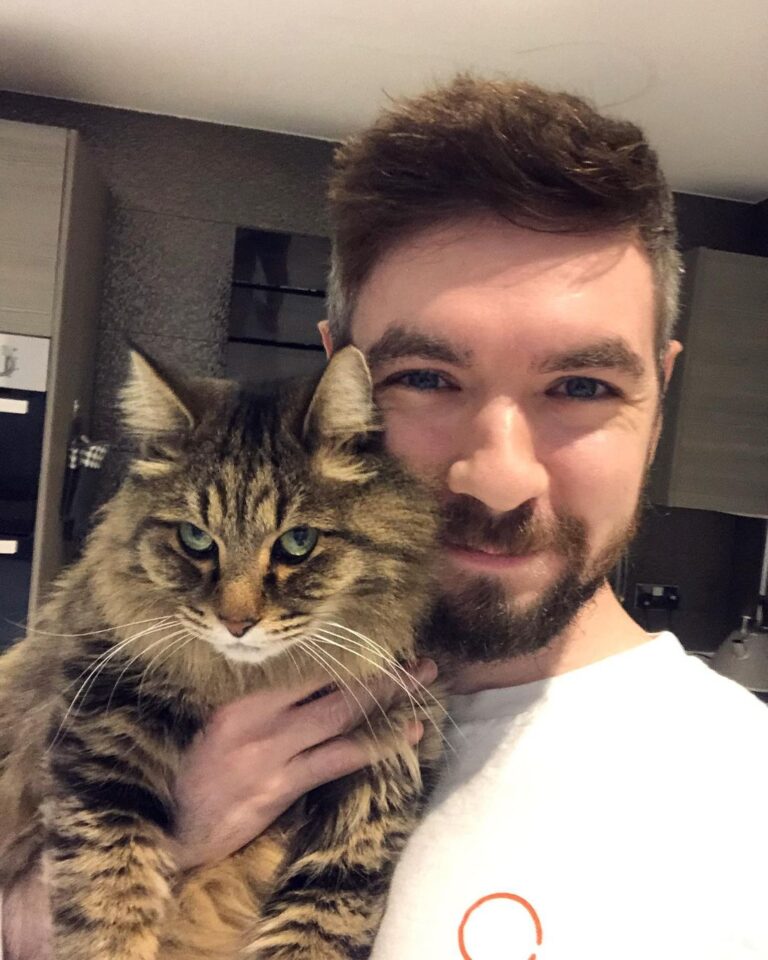 Seán McLoughlin Instagram - Evelien moved in recently so now i’m officially a cat dad!