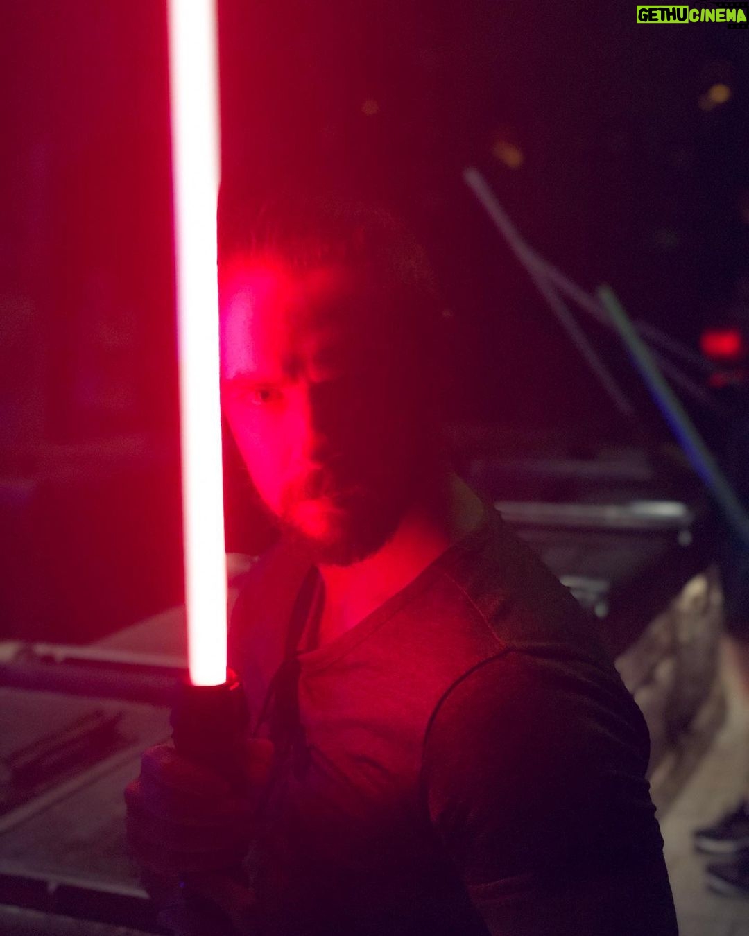 Seán McLoughlin Instagram - Went to Galaxy’s Edge at Disney today. Made my own lightsaber!