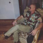 Sean Carrigan Instagram - Testing out Phyllis’s chair. Los Angeles, California