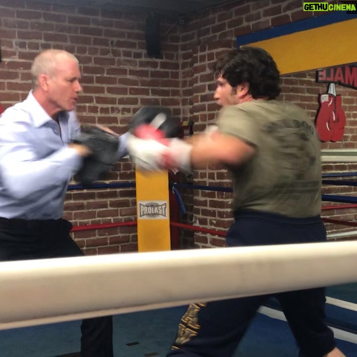 Sean Carrigan Instagram - Impromptu hand pad session. @petramaleboxing... @jonnybernthal hits like a truck. Photogs: @joshuabitton @biglmark Petramale Boxing