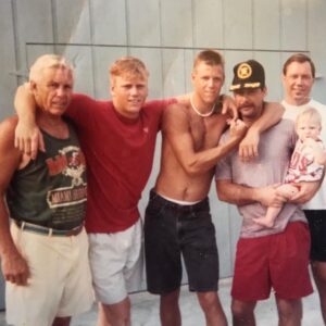 Sean Carrigan Instagram - Dad w 4 of his 5 sons. -Summer vacation 1994. ☘️