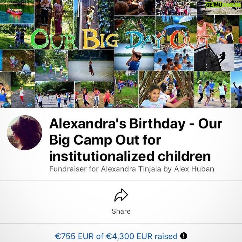 Sebastian Stan Instagram - Today,‬ @alexandra.tinjala, founder of @ourbigdayout, is celebrating her birthday. Her birthday wish is to organize a summer camp in the mountains for 23 kids that are institutionalized. Here’s how to help her make this wish come true: 💥Donation link in bio or through Paypal using the email - obdo@sister.ro Thank you for your constant support and generosity. 🙏🏻❤️🙏🏻❤️🙏🏻 #ourbigdayout #ourbigcampout