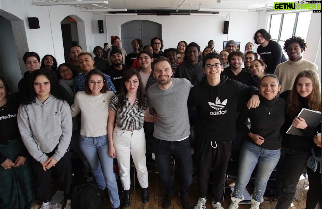 Sebastian Stan Instagram - Thank you @ghettofilmschool for having me come visit this past weekend. I was truly blown away by the dedication and clear passion in that room. I’m excited to see where you’ll go, the stories you’ll tell, and how you’ll inspire the world! As I’ve said, no matter what, stay true to you, your voice is unique to you and you alone so protect it, nourish it and honor it and know the world is ready for you. One day, I’ll be begging YOU for a job! 😎👊🏻Ghetto Film School (GFS) is an award-winning nonprofit founded in 2000 to educate, develop and celebrate the next generation of great American storytellers. GFS equips students for top universities and careers in the creative industries through two tracks: an introductory education program for high school students and early-career support for alumni and young professionals. Applications are now open for all high schoolers in LA and NYC for the Fellows Program. #ghettofilmschool