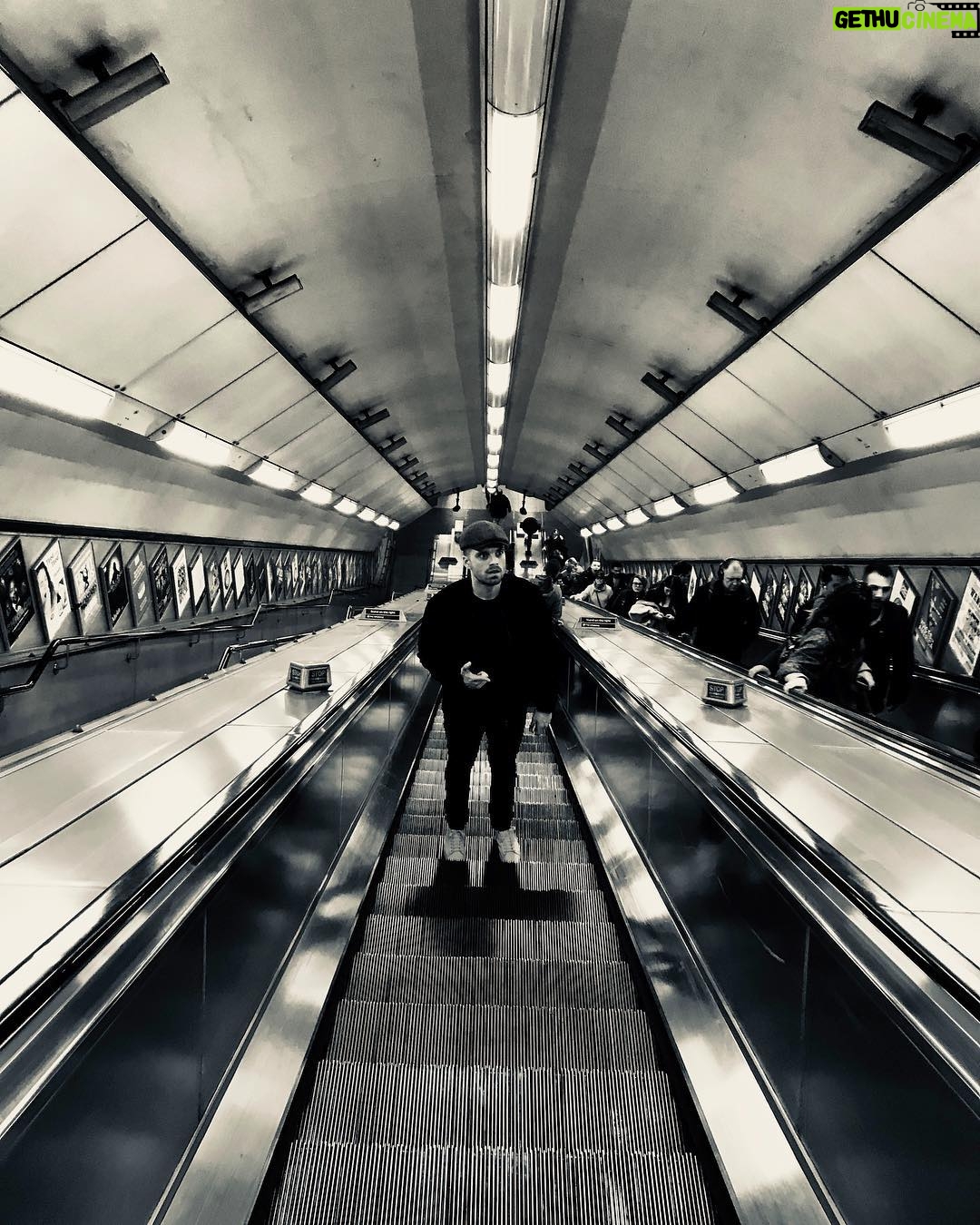 Sebastian Stan Instagram - Going dowwwwnnnn the rabbit hole with @ethruss 🇬🇧🚇