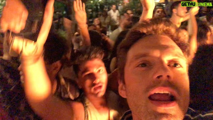 Sebastian Stan Instagram - #MondayTheMovie is out TOMORROW!!! 🇬🇷🇬🇷🇬🇷🇬🇷🇬🇷🇬🇷 #TBT to when all the fans showed up to support us!! The fucking greatest. Check out how to watch @ the link in my Stories! @monday_themovie @argyburgy #DeniseGough @misstipper
